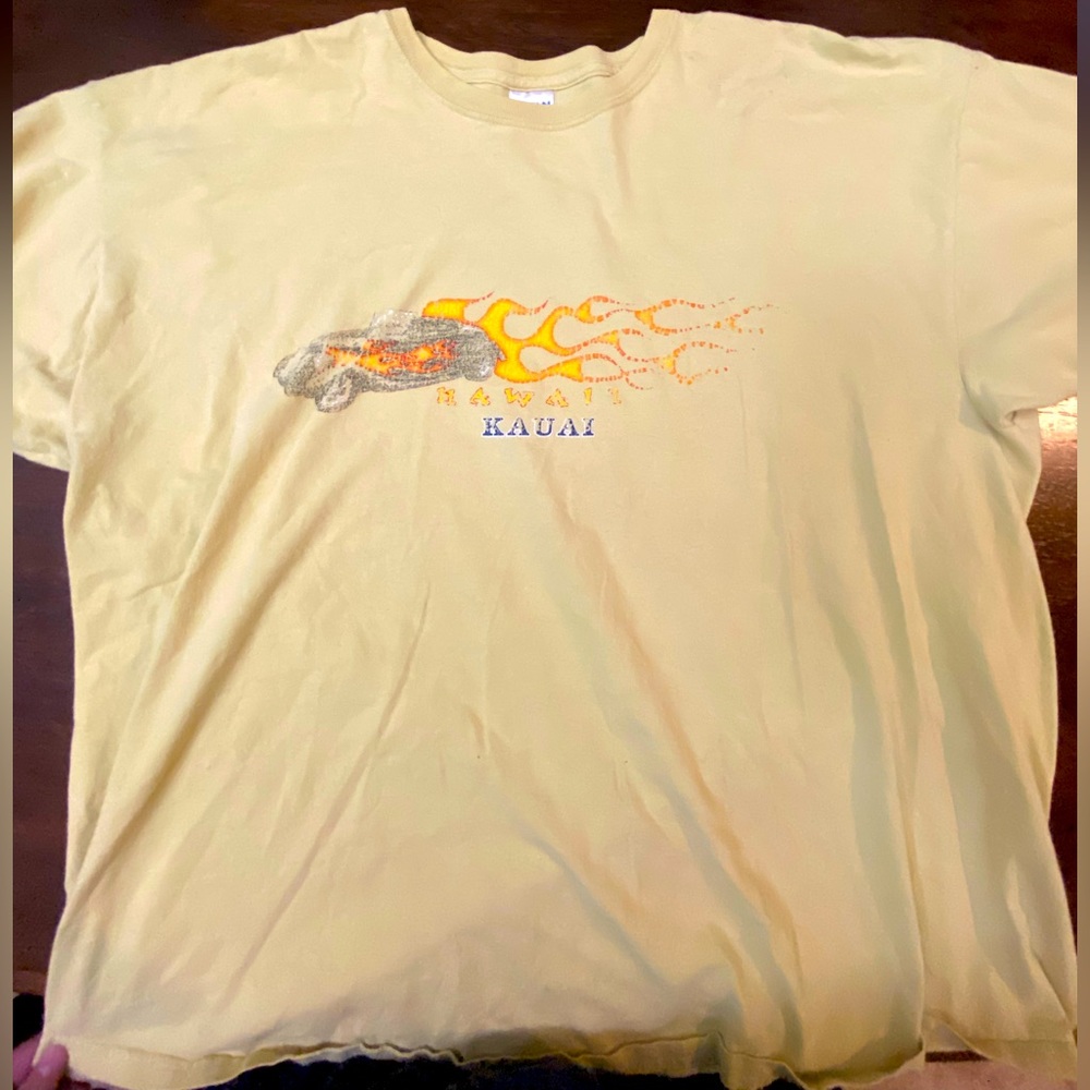 yellow hawaii kauai tee